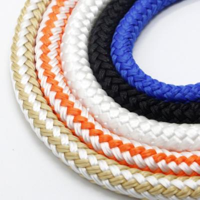 China New nylon line double-braided nylon line standard nylon marine rope dock style dock rope for sale