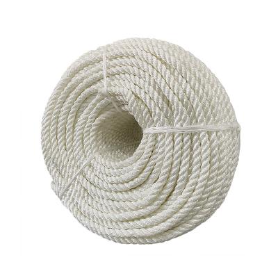 China Custom 3 Strand Nylon Rope 2-160mm 2 Inch Nylon Rope Diameter For Boat Haul Winch Towing for sale