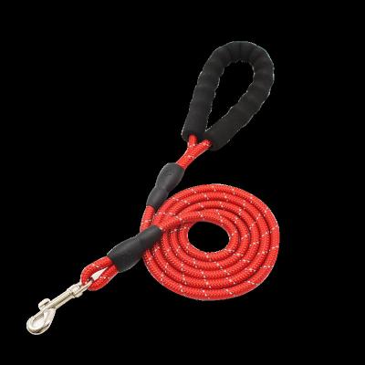 China Lead Reflective Glow Rope Pet Factory Factory Braided Nylon Nylon Dog Leash for sale