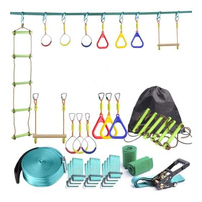 China Ninja Slackline Obstacles Sports Course Monkey Bars for Indoor Kids or Outdoor Playground for sale