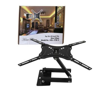 China Black Led LCD Plasma TV Mount Low Profile TV Bracket For 14