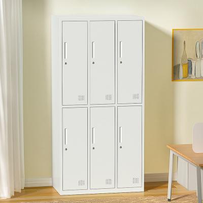 China Modern Cupboard clothes storage steel locker gym iron locker cabinet closet metal almirah wardrobe placard de chambre for sale