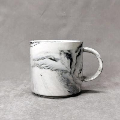 China WKT008MG Marble Color Coffee Mug Milk Mug Stocked Ceramic Beer Mug for sale