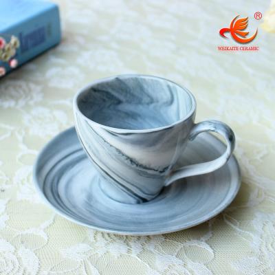 China WKT023MG Sustainable Corrugated Custom Printed Ceramic Bulk Espresso Cups for sale