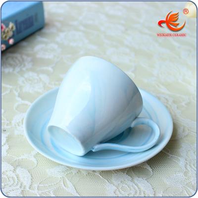 China WKTM023B Viable Arabic Espresso Cup Saucers, Cheap Arabic Porcelain Antique Tea Cups And Saucers for sale