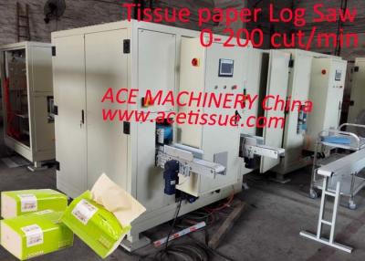 Chine Double Lanes Touch Screen Facial Tissue Production Line Plc Control à vendre