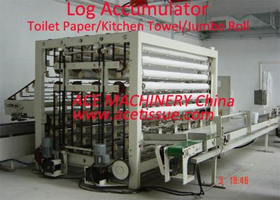 중국 Automatic Industrial Roll Log Accumulator For Hand Roll Tissue Diameter 250mm 판매용