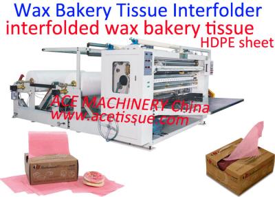 Cina Interfolded Dry Wax Bakery Tissue Interfolding Machine For Food Deli Paper in vendita