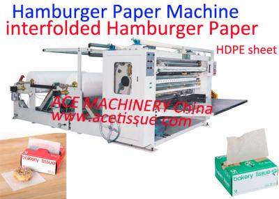 Cina Hamburger Patty Paper Interfolder Machine For Sandwich Butter Wrap Wax Deli Paper in vendita