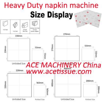 China 4 Lanes High Speed Napkin Tissue Paper Machine Heavy Duty Paper Napkin Machine for sale