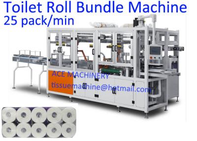 China 12 Rollen-/Toilettenpapier-Rollenverpackungsmaschine des Satz-380V horizontale zu verkaufen