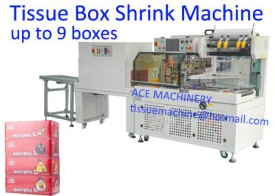 China Sealing Shrinking 9 Boxes Tissue Paper Packing Machine for sale