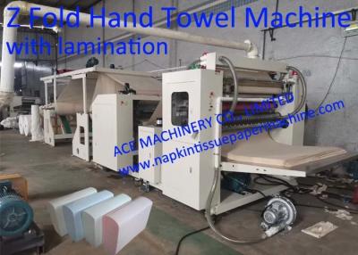 China De automatische z-Machine die van de Vouwenkeukenrol met Laminering Z de Machine van de Handhanddoek met Laminering vouwen Te koop