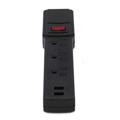 China Residential/Multi-Purpose Factory Directly Supply USA 3 USB Power Outlet Safety Control USA USB Power Socket Outlets Power Strip for sale