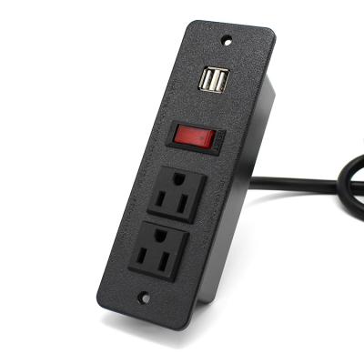 China China Plug USB Power Socket Electric Socket Mount Extension Electrical Flush Socket Residential/General Purpose Switch Socket With USB for sale