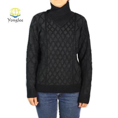 China New Design Vintage Anti-Wrinkle Durable Style Breathable Wool Knitted Women Pullover Sweaters for sale