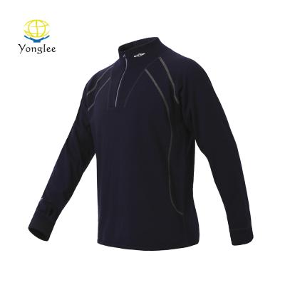 China Comfortable Men'S Breathable 1/4 Zipper Collar Stylish Outdoor Sports Wear for sale