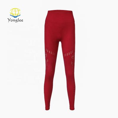 China Women's Sports Fitness Yoga Breathable Breathable Gaiters Seamless Stretchy Waist High Quality Premium Quality for sale