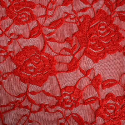 China Viable Lace Fabric White Rose Soft Lace Dress Wedding Fabric 60