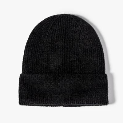 China JOINT JOINT Super Warm Knitted Winter Beanie Hat Embroidery Logo Winter Custom Hats For Women for sale