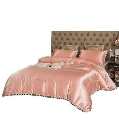 China Pisces Satin Bedding Set Anti-Static King Bed Linen for sale