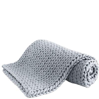 China New Arrival Knitted Weighted Blanket Anti Static For Twin Factory for sale