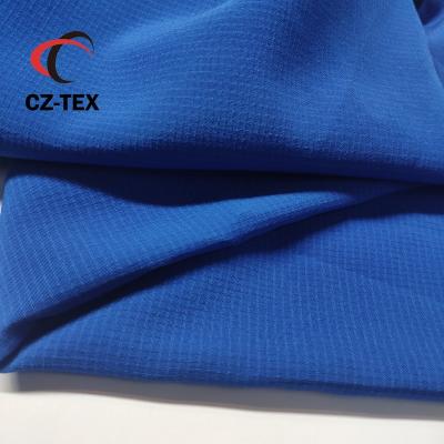 China Durable Polyester 92% Spandex 8% Rib Stop Woven Stretch Fabric for sale