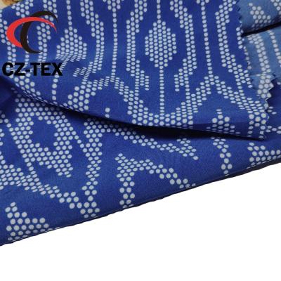 China Anti Pill 95/5 Polyester Spandex 4 Way Stretch Fabric With Polka Dot Printed Fabric For Medical Scrub for sale