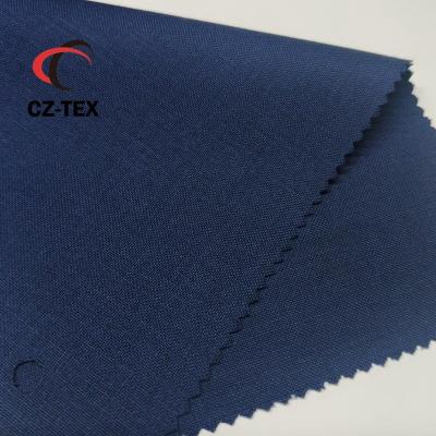 China 120 Worsted Italian Style Anti-Static Super Merino Wool Blue Business Suit Fabric for sale