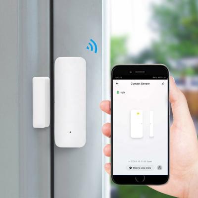 China TUYA Smart Alarm WIFI Door Sensor Smart Door/Window Sensor for Home APP Control Support TUYA Smart Home Alarm System SS-DWS02-T for sale