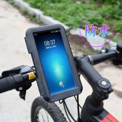 China 2022 Adjustable Bike Phone Bag ABS Bicycle Waterproof Bag Box Bag Plastic Phone Mount Box With Touch Screen for sale