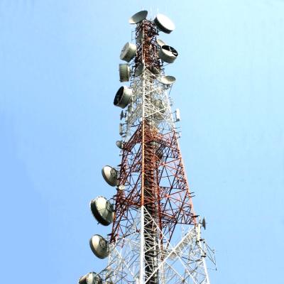 中国 Custom Q235B Steel Microwave Radio Antenna Tower  80m/s Wind Speed 販売のため