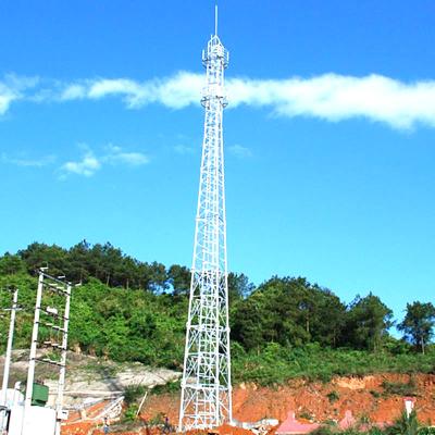 China Easy Erected Steel Cellular Communication Tower Galvanized Steel Lattice Mast for sale