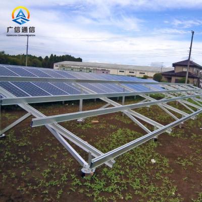 China Q235B rieb Sonnenkollektor-Stützstruktur-photo-voltaische Klammer PV-Montage-Stahlkonstruktion zu verkaufen