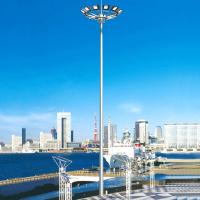 Cina Galvanized Steel 20m To 30m High Mast Light Pole With Lifting System in vendita