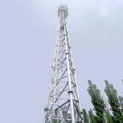 China Self-support Galvanized Steel Tower 3-legged Free Standing Lattice Mast 30-60m Height for sale