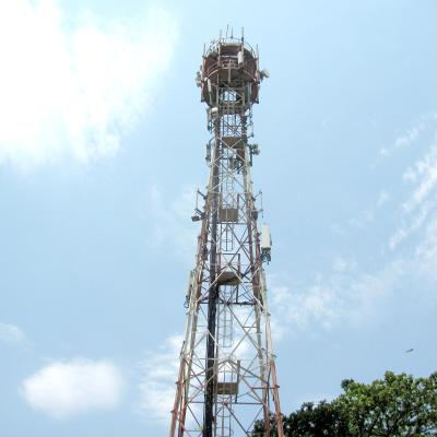 China Viervoetige, zelfondersteunende, gegalvaniseerde staal telecom BTS toren of mast Te koop