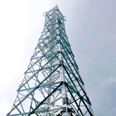 China Station des 50m Telekommunikations-Stahlturm-freie stehende galvanisierte Stahleisen-bewegliche Turm-5G zu verkaufen