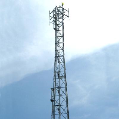 China 50m freier stehender Antennen-Stations-Stahlmast des galvanisiertes Eisen-beweglicher Turm-5G zu verkaufen