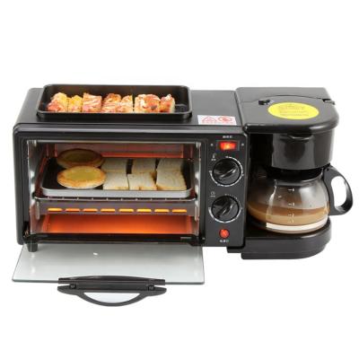 China Retro Outdoor Ultimate Oven Station All One Multi Function Double Sandwich 3 In 1 Multi Function Electric Breakfast Maker Machine for sale