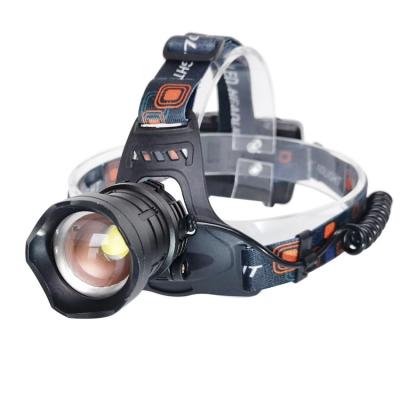 China Camping Rechargeable Super Power 20W Lumens 1300 USB LEDs Focus Zoom Headlamp With High, Low, Strobe, Power Bank Charger for sale