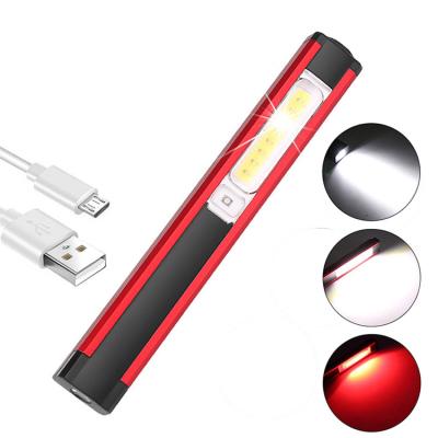 China Archonlite USB Rechargeable Compact 5 in 1 Function Pocket Clip COB LED Worklight with Magnet WK106 for sale