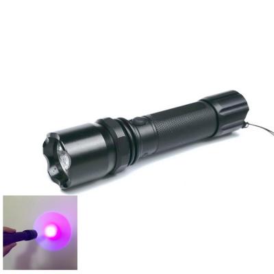 China Professional Rechargeable Aluminum Alloy High Power LED Flashlight Black UV Light for Pet Urine Detector, Dry Spots, Bed Bug, Leak Detect, DNA for sale