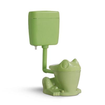 China Ceramic Tank Washdown Best Baby Toilet Frog Green Hidden Two Piece Toilet For Kids for sale