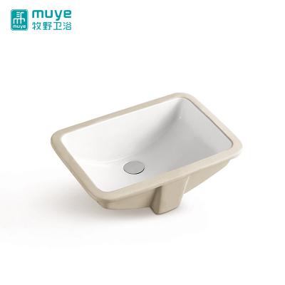 China New Model High Quality Eco-friendly White Rectangular Bathroom Art Wash Hand Basin for sale