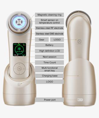 China Electroporation Smart Clean Skin Device Beauty Face Lift Beauty RF Skin Clean Device for sale