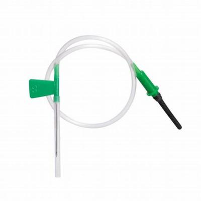 China Sistema estéril 21G 22G 23G solo Wing Needle de la infusión de la vena del cuero cabelludo del sistema de la transfusión de la infusión en venta