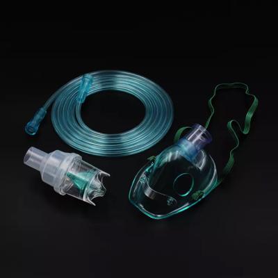 Cina Nebulizzatore medico del PVC con la maschera adulta del nebulizzatore del bambino portatile della maschera di Aerosal in vendita