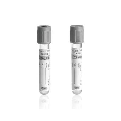 China Sterilized Vacuum Blood Collection Glucose Tube Grey Disposable Medical Products for sale