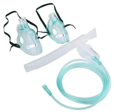 China High Concentration Medical Sterile Adjustable Nebulizer Face Mask Pvc Nebulizer Mask Kit for sale